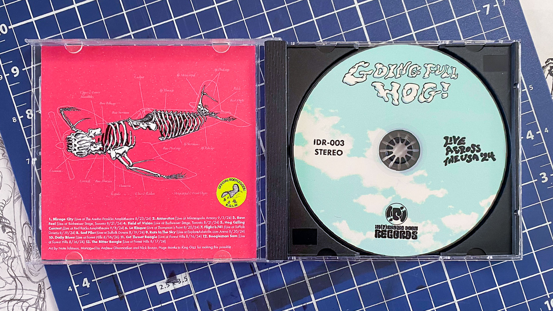 Insert and CD disc of the album