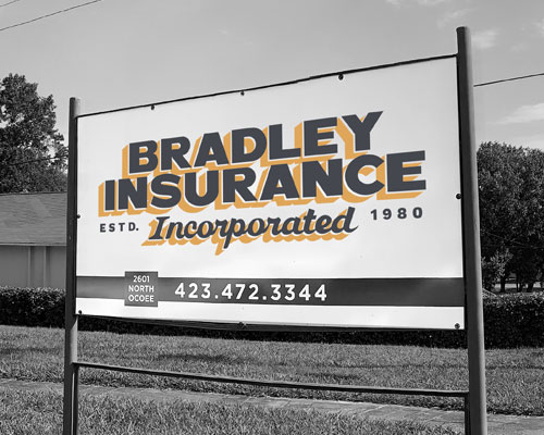 Billboard with Bradley Insurance Incorporated Logo